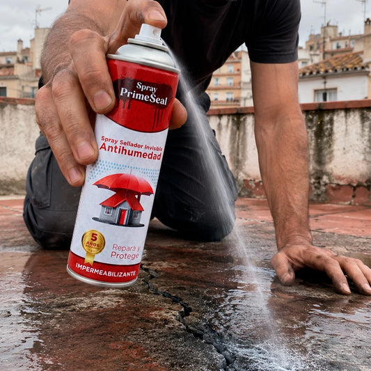 Spray PrimeSeal 450 ml – Impermeabilizante Transparente de Alta Resistencia para Grietas y Filtraciones
