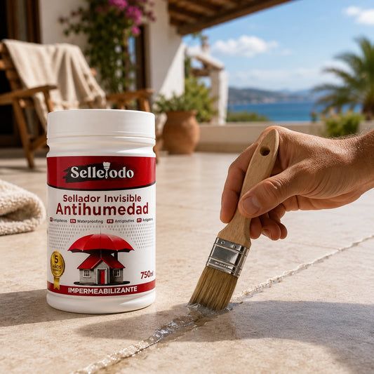 SelleTodo 750g – Selante Transparente para Rachaduras, Infiltrações e Vazamentos com Proteção de até 5 Anos