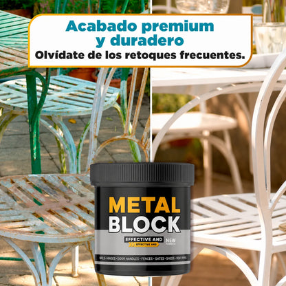 MetalBlock - Pintura Antióxido Profesional | Compra 1 y Recibe 2 Unidades