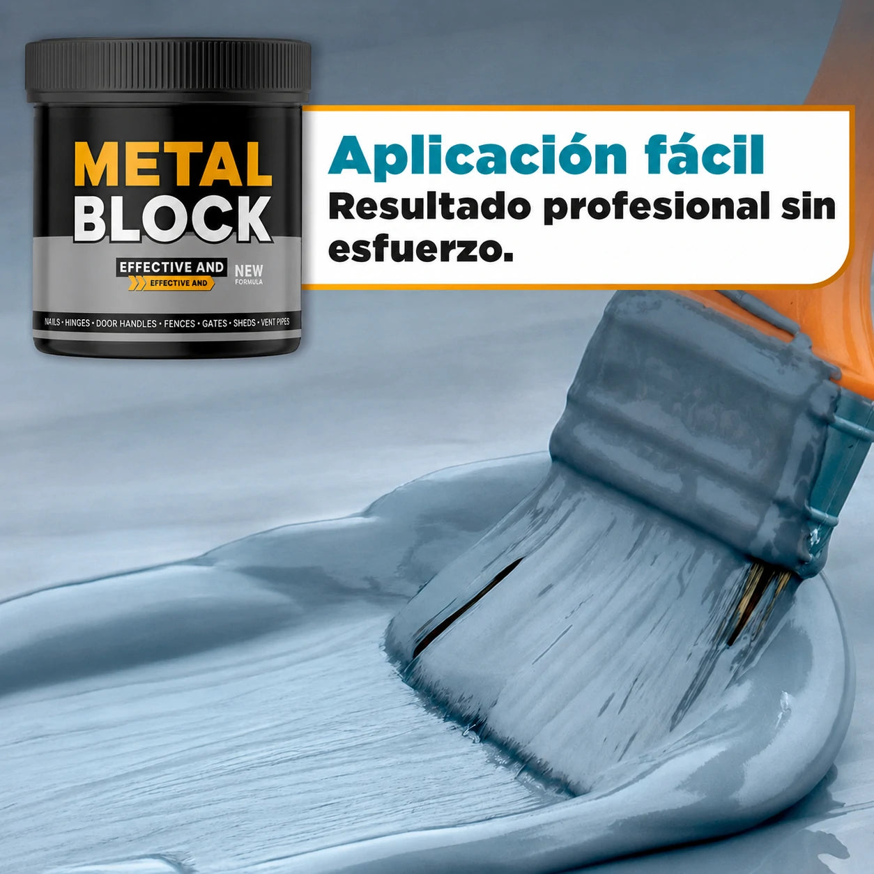 MetalBlock - Pintura Antióxido Profesional | Compra 1 y Recibe 2 Unidades