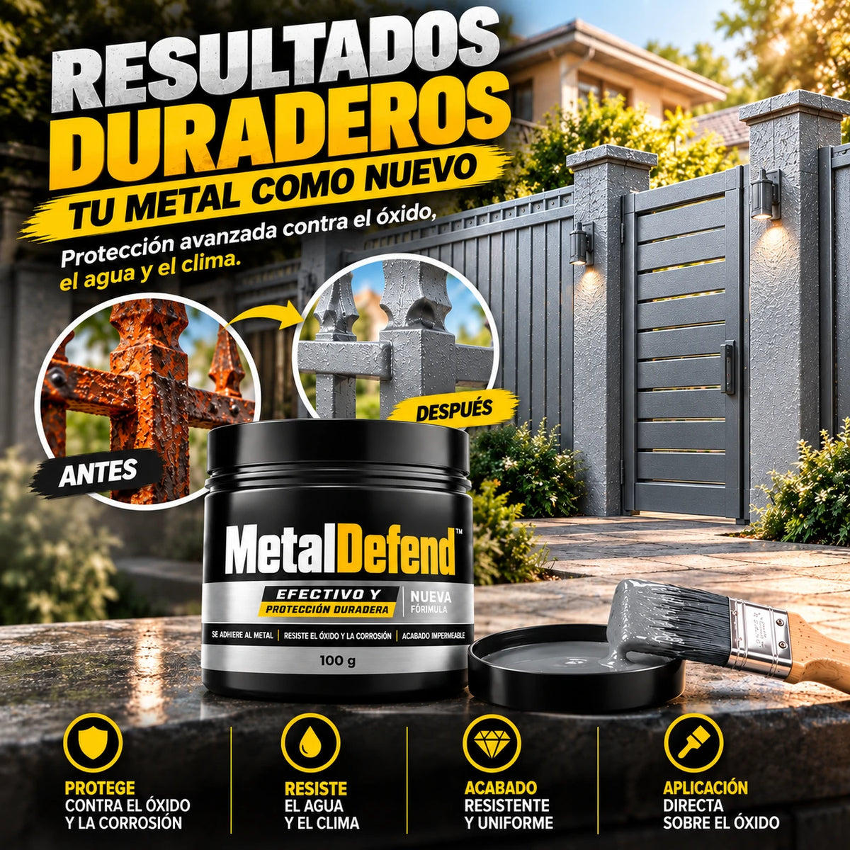 MetalDefend – Elimina el Óxido Sin Lijar y Protege el Metal